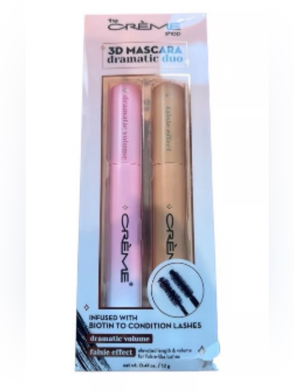 NWT Korean Beauty- The Creme Shop 3D Mascara Dramatic Duo infused with Biotin